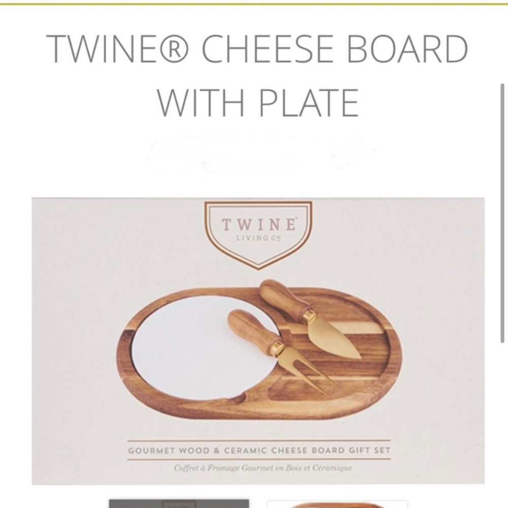 Twine Living Co Gourmet Wood & Cheese Board
